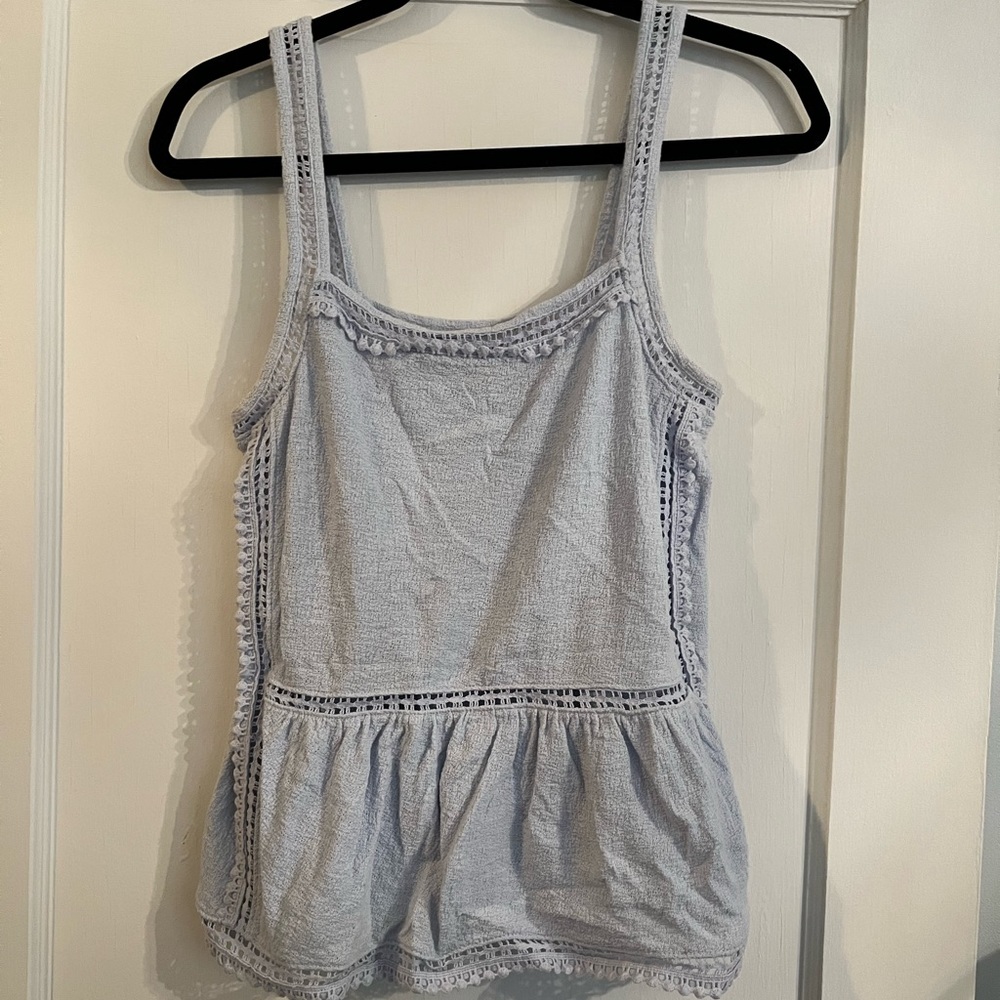 Point Sur by J. Crew Blue Tank Top